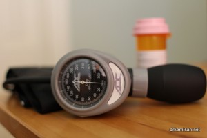 blood pressure monitor and medications